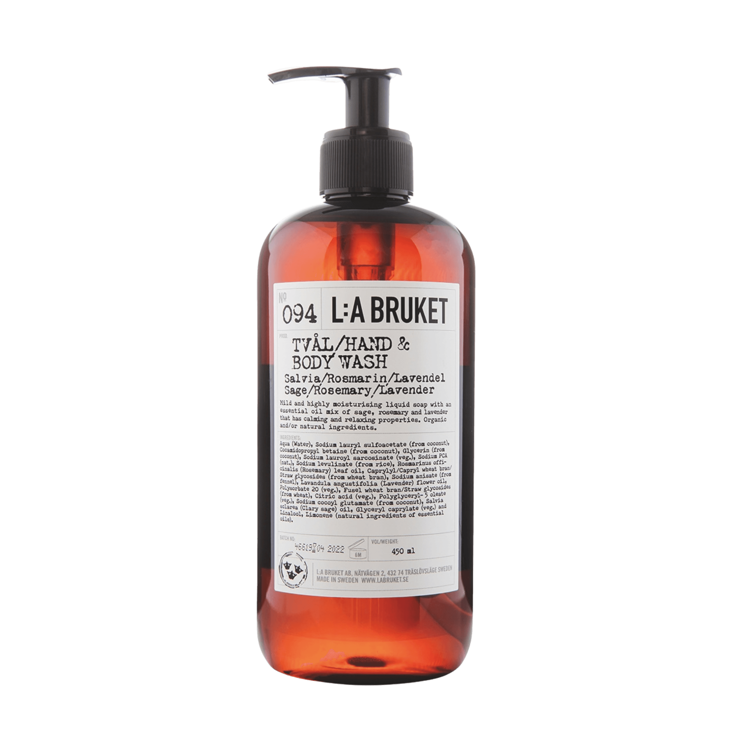Hand & Body Wash Sage, Rosmary, Lavender - Image 1