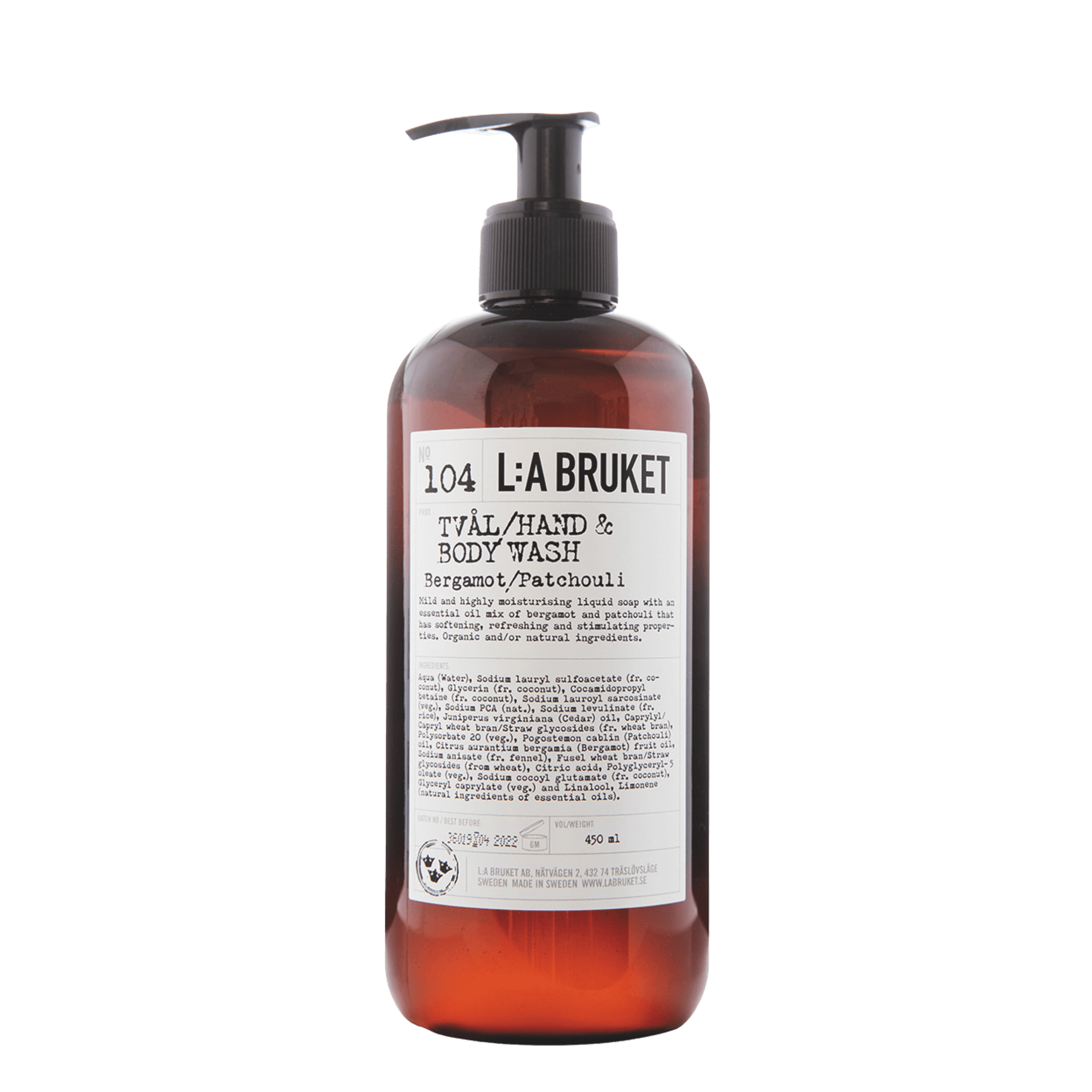 Hand & Body Wash Bergamot/Patchouli - Image 1