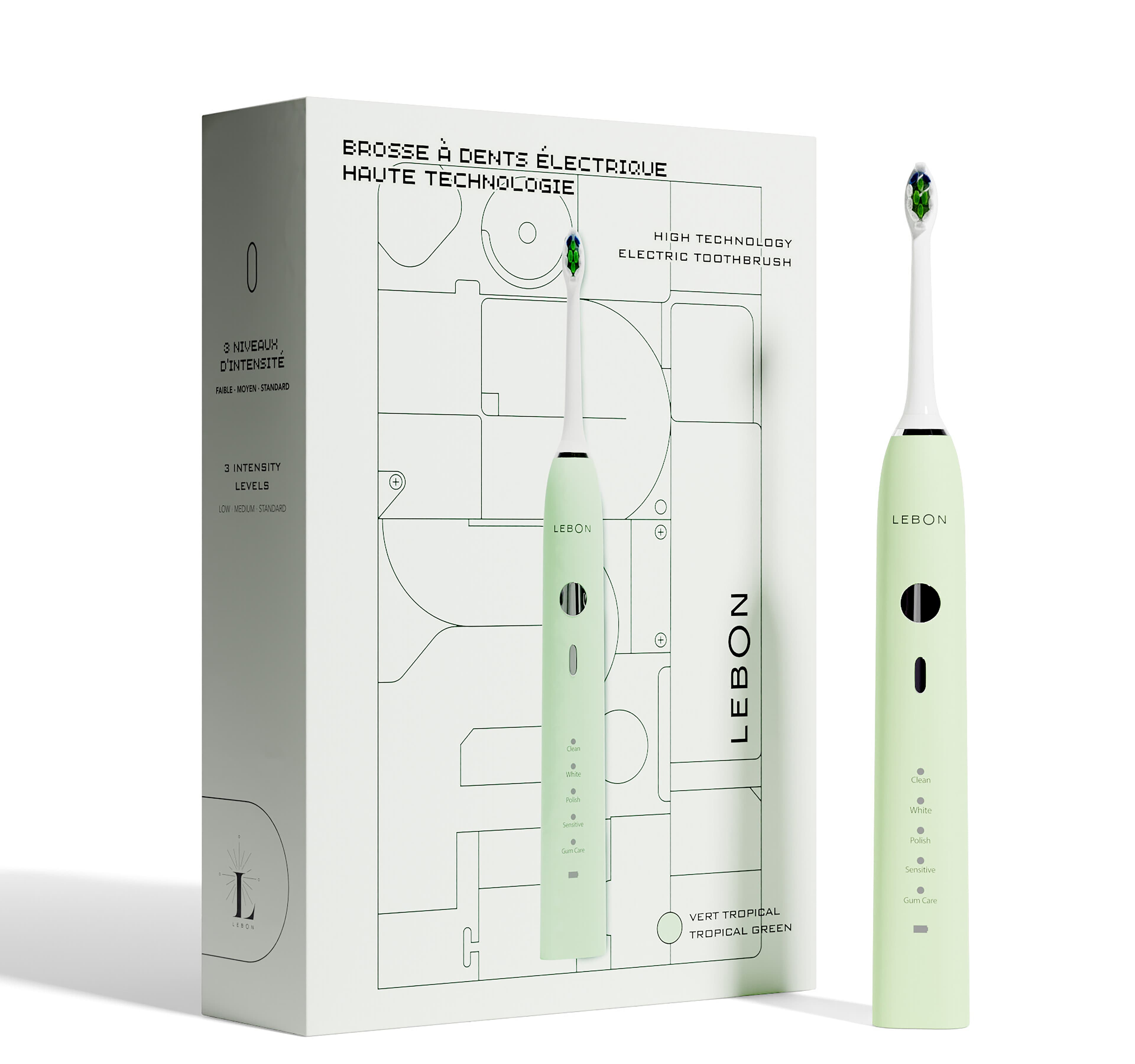 Electric Toothbrush Tropical Green - Image 1